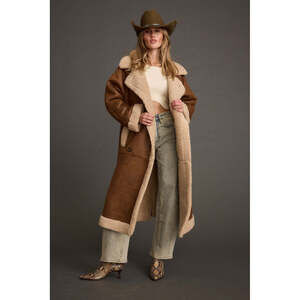 12th Tribe Livingston Brown Sherpa Coat Size SS